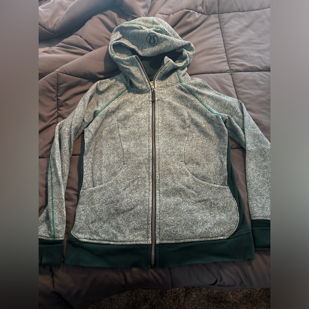 Lululemon Scuba Hoodie Green/Teal size 12